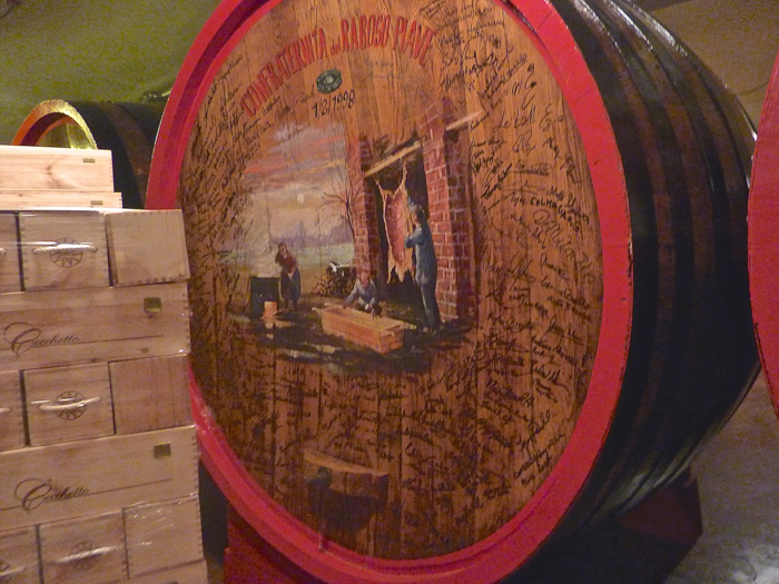 aging barrels cecchetto wine tours italy